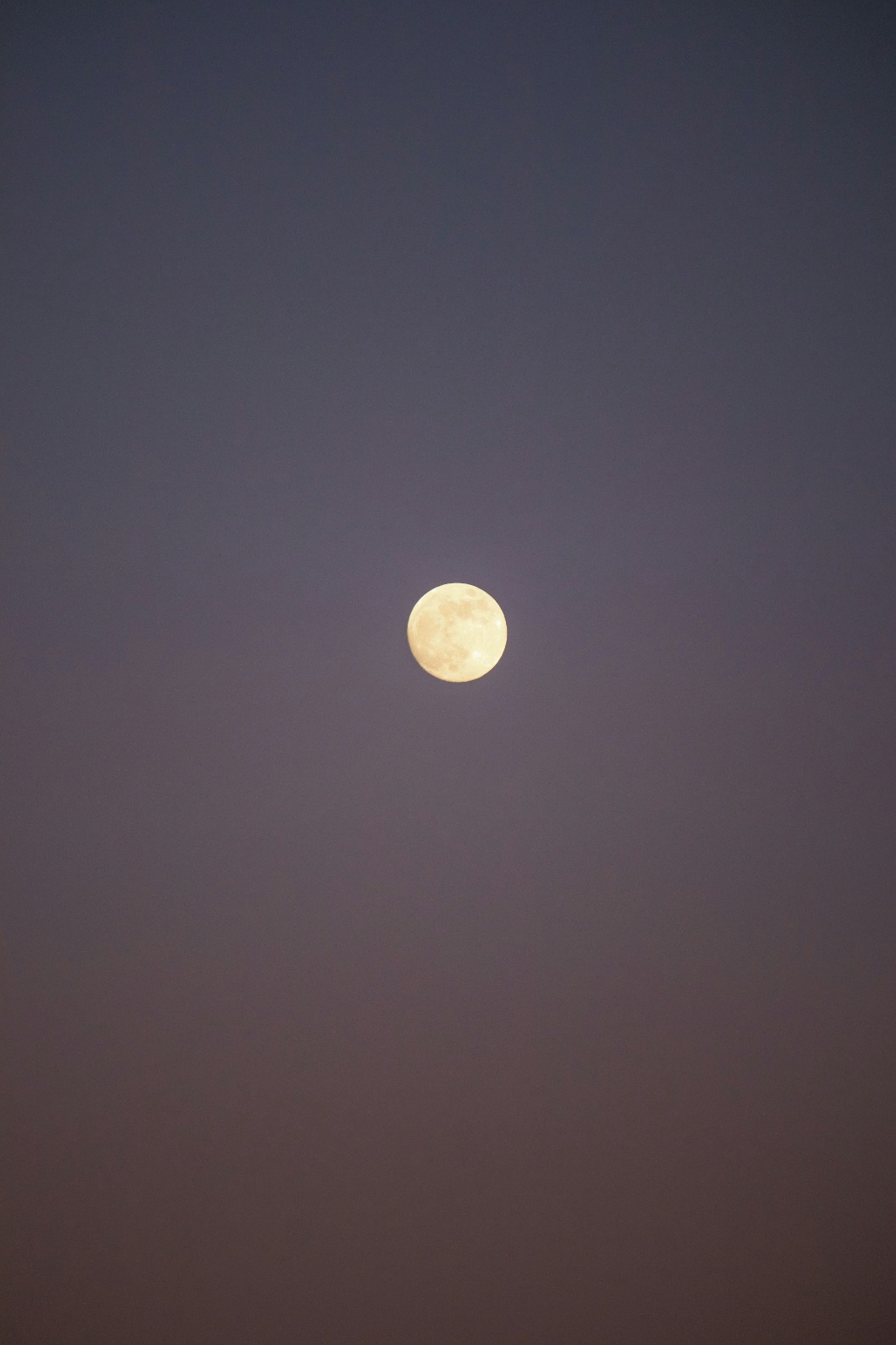 Moonrise at dusk